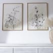 Minimalistische blaue botanische Wandkunst - oder Schlafzimmer