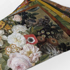 Tischset aus Leinen mit Blumenmuster; Tischset mit einem Vintage-Druck