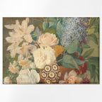 Tischset aus Leinen mit Blumenmuster; Tischset mit einem Vintage-Druck