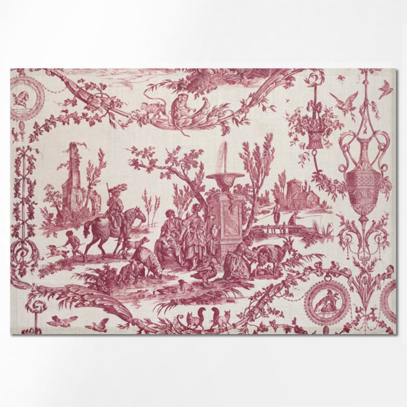 Bedruckte Leinen-Tischsets, 32 x 48 cm