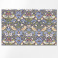 Tischsets Erdbeerdieb“ aus Leinen Tischdekoration mit botanischem Print, 32 x 48 cm