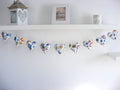 Wimpelkette aus Baumwolle mit Herzen und Blumenmotiv, Kinderzimmer-Deko