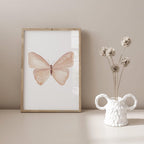 Boho Schmetterling Wandkunst – 3er Set Aquarell Fine-Art-Drucke auf Satinpapier