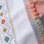 Boho Chenille Sofabezug, anti-rutsch und katzenkratzfest, Couchüberwurf