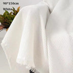 Gestrickte Sofadecke aus Baumwolle und Polyester mit Quastenfransen und Jacquard-Muster