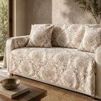 Luxuriöser Jacquard-Sofabezug aus weichem Polyester mit rutschfester Unterseite