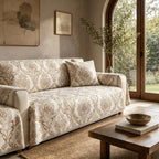 Luxuriöser Jacquard-Sofabezug aus weichem Polyester mit rutschfester Unterseite