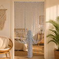 Perlenbesetzter Türvorhang, Boho-Raumteiler, 100 × 200 cm, Polyester mit Perlen