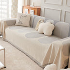 Sofabezug aus Chenille mit Streifenmuster, gewebter Couchschutz und Überwurfdecke für das Wohnzimmer